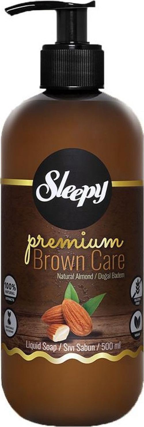 Premium Brown Care Sıvı Sabun Badem 500 ml