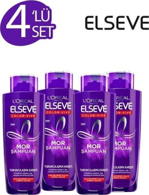4'lü Turunculaşma Karşıtı Mor Şampuan 200 Ml Seti