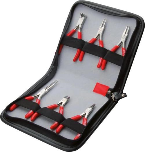 H30-W06 Elektronikçi Pense Seti 6 Parça - Deri Çantalı