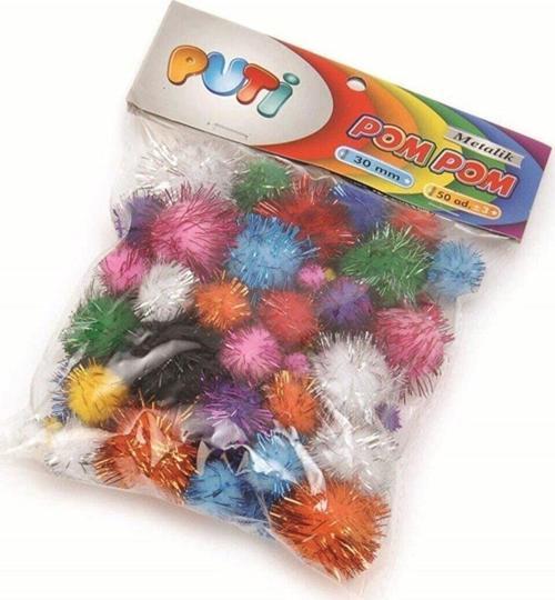 Pom Pom 30 Mm Metalik