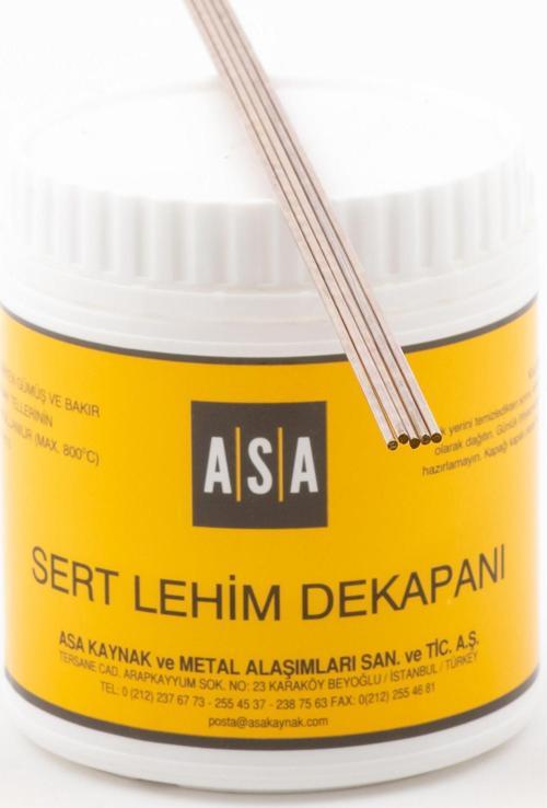 GÜMÜŞ KAYNAK DEKAPANI ASA-FLO (500 GR) + GÜMÜŞ KAYNAK TELİ %20 2 MM (5 ADET)
