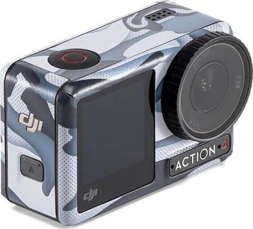 Osmo Action 4 Koruyucu Kamera Çıkartması (Blue Camo) (DJI Türkiye Karacasulu Garantili)