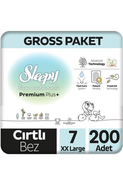 Bio Natural Premium Plus Gross Paket Bebek Bezi 7 Numara Xxlarge 200 Adet