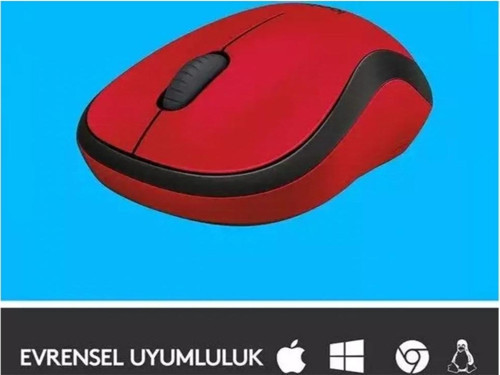 M220 Sessiz Kompakt Kablosuz Mouse - Kırmızı