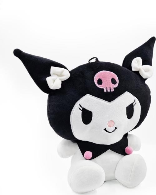 34 cm Kuromi Peluş - Kuromi Yastık Yumuşak Peluş Oyuncak Peluş Uyku Arkadaşı