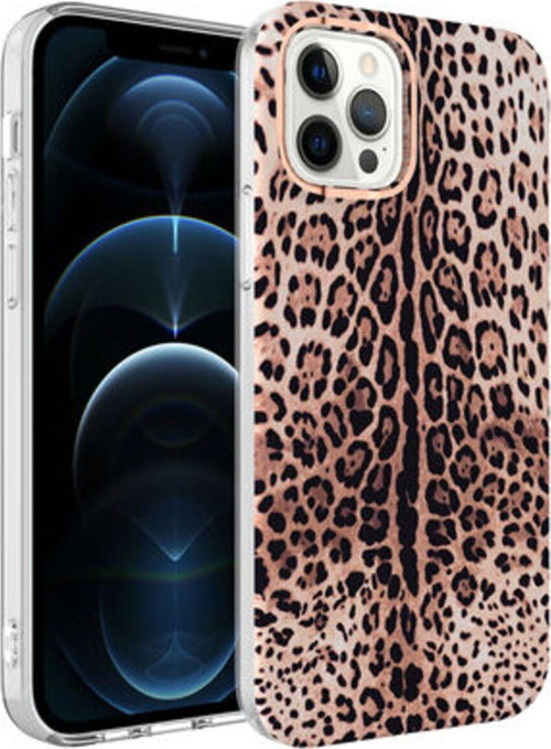İphone 12 Pro Max Transparan Desenli Şık Bella Premium Silikon Kılıf