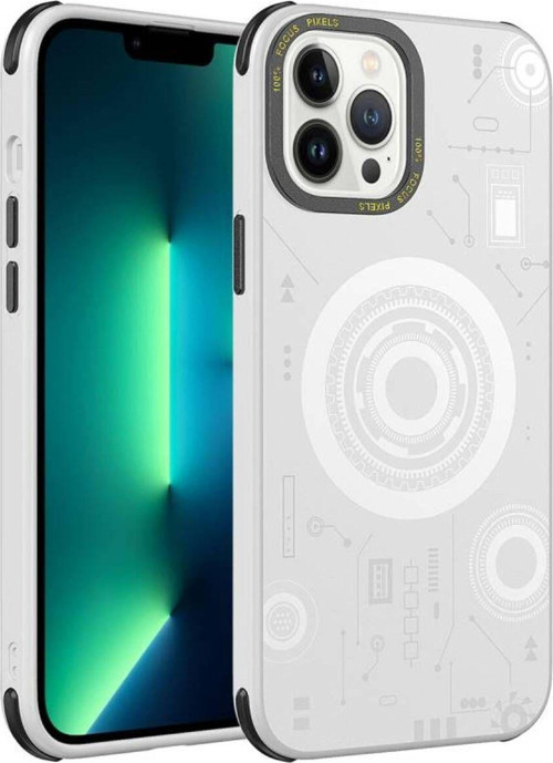 İphone 12 Pro Kılıf Magsafe Şarj Özellikli Desenli Hot Kapak