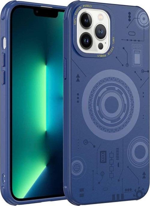 İphone 12 Pro Max Kılıf Magsafe Şarj Özellikli Desenli Hot Kapak