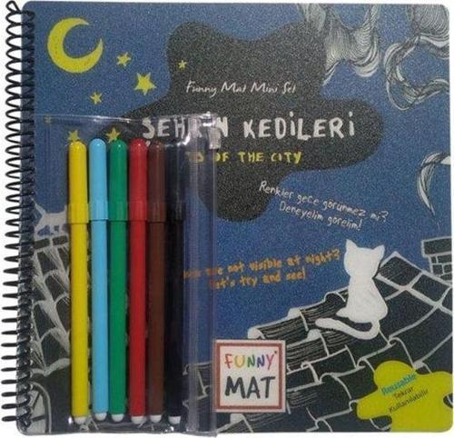 Funny Mat Şehrin Kedileri Kalemli Mini Set