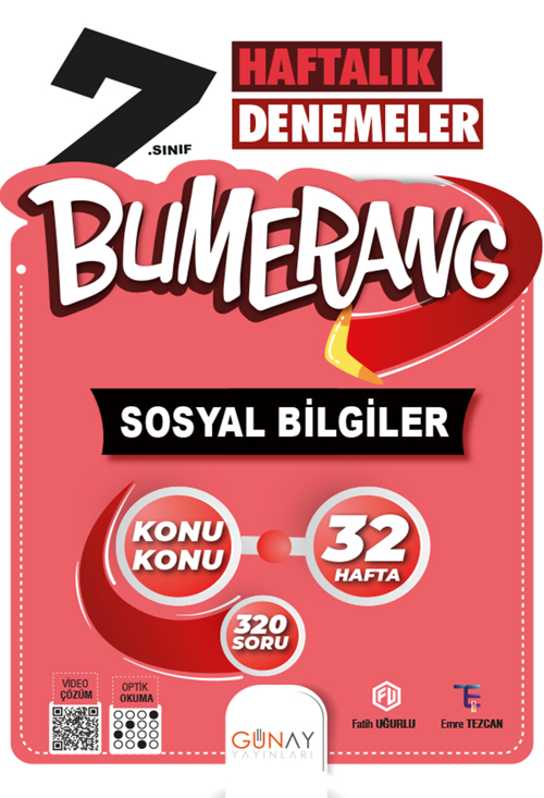 7.Sınıf Bumerang Haftalık Sosyal Bilgiler Denemeleri