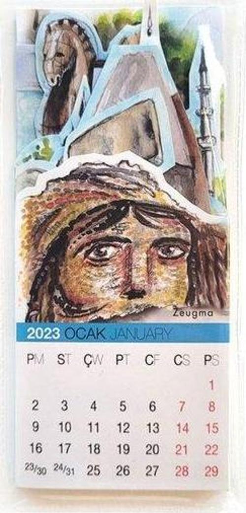 73x16 cm Treasures Of Turkey 2023-2024 Takvim