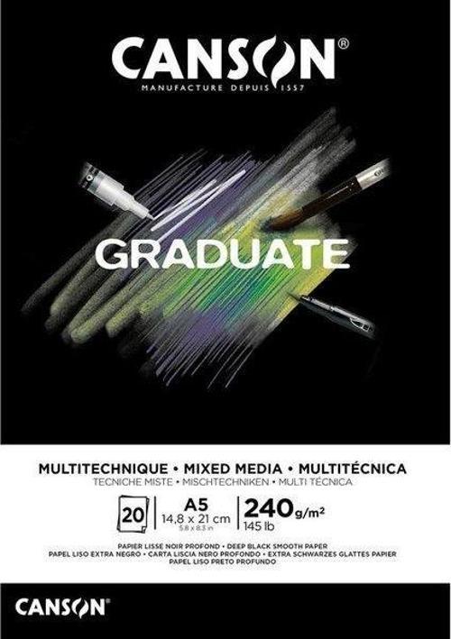 Graduate Siyah Defter 20 Sayfa A5 240G  31250P019