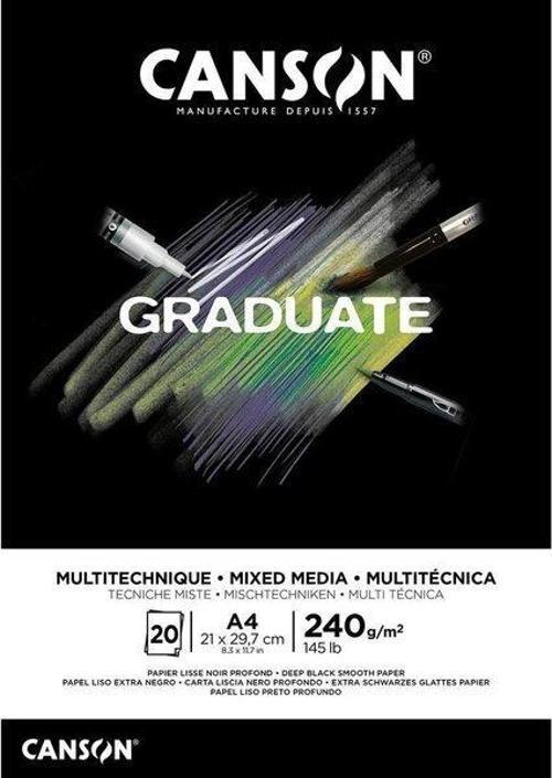Graduate Siyah Defter 20 Sayfa A4 240G  31250P017