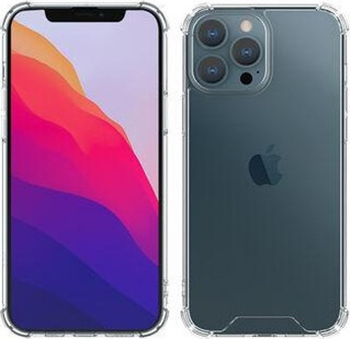 İphone 13 Pro Max Köşe Korumalı Şeffaf Jelly Premium Silikon Kılıf