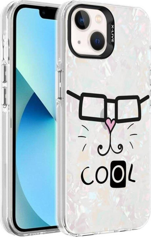 İphone 14 Kılıf Mermer Desenli Marbello Kapak