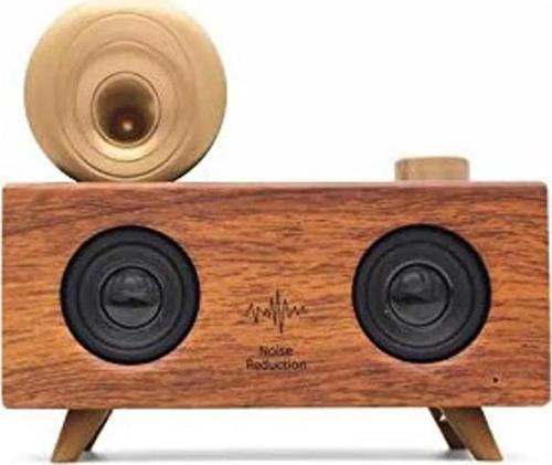 Winex Çift Hoparlörlü Gramafon Speaker Bluetooth Hoparlör Fm Radyo+Sd Kart+Usba+3.5Mm Aux Girişli