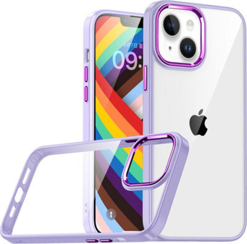 İphone 14 Plus Şık Görünümlü Ve Arkası Şeffaf Flora Premium Kılıf