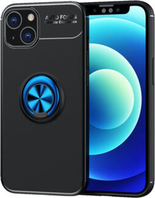 İphone 13 Ultra Koruma Sağlayan Stant Özellikli Yüzüklü Ravel Silikon Kılıf