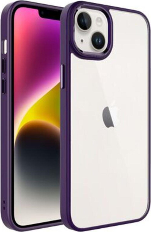 İphone 14 Plus Kılıf Şık Tasarımlı Krom Premium Kapak