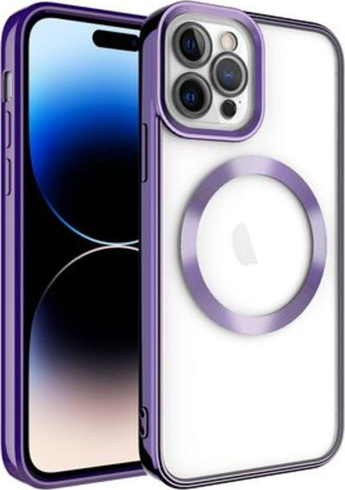 İphone 14 Pro Max Kılıf Şık Görünümlü Magsafe Wireless Şarj Özellikli Setro Silikon