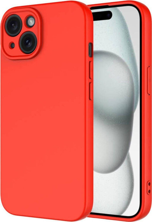 İphone 15 Plus İçi Kadife Dolgulu Şık Candy Lansman Silikon Kılıf