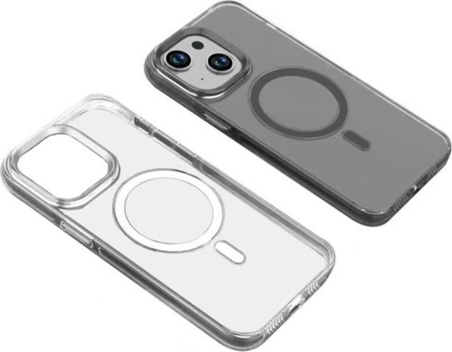İphone 15 Kılıf Wireless Şarj Özellikli Şeffaf Efsane Kapak