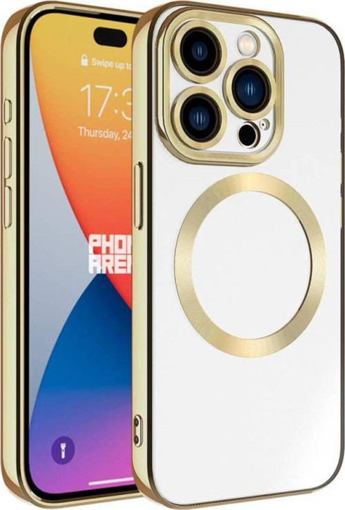 İphone 15 Pro Max Kılıf Şık Görünümlü Magsafe Wireless Şarj Özellikli Setro Silikon