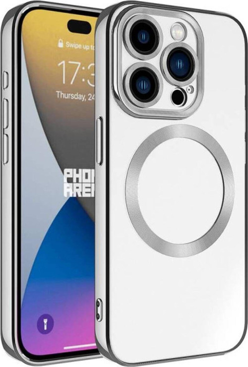 İphone 15 Pro Max Kılıf Şık Görünümlü Magsafe Wireless Şarj Özellikli Setro Silikon