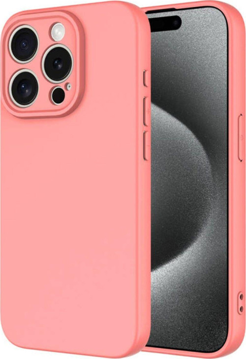 İphone 15 Pro Max İçi Kadife Dolgulu Şık Candy Lansman Silikon Kılıf