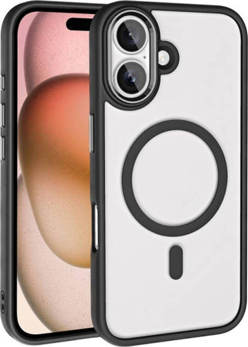 İphone 16 Kılıf Wireless Şarj Özellikli Krom Magsafe Silikon Kapak