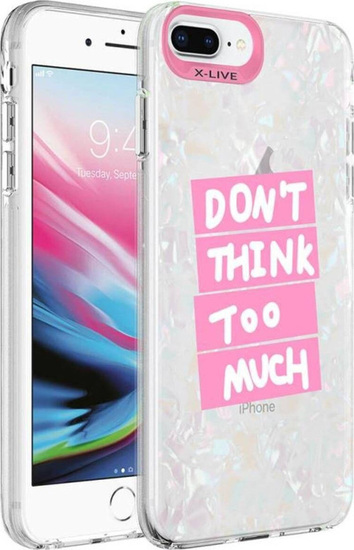 İphone 8 Plus Kılıf Mermer Desenli Marbello Kapak