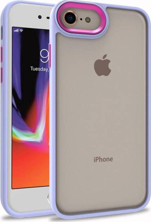 İphone 8 Şık Görünümlü Ve Arkası Şeffaf Flora Premium Kılıf