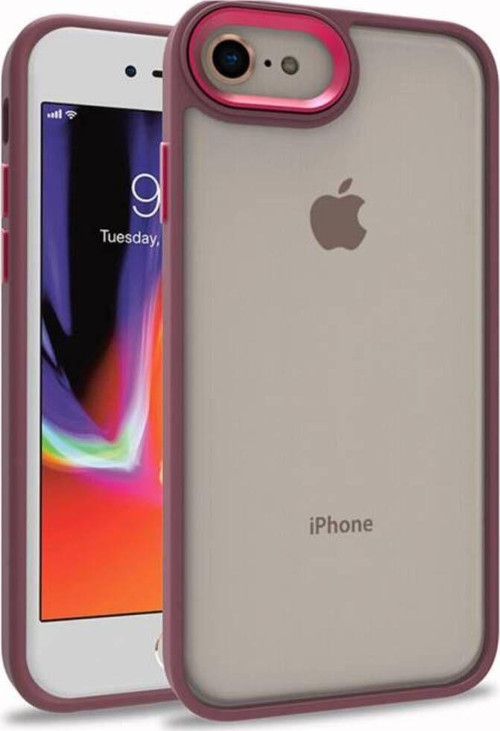 İphone 8 Şık Görünümlü Ve Arkası Şeffaf Flora Premium Kılıf
