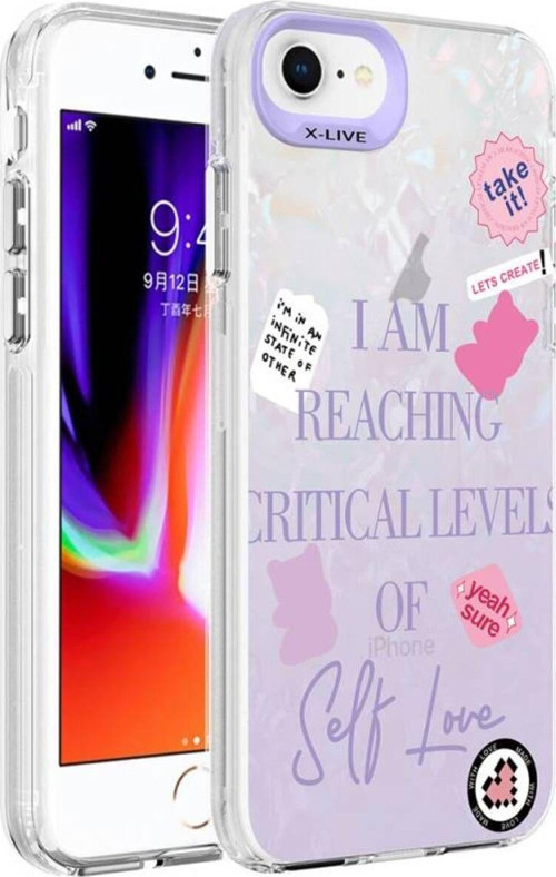 İphone 8 Kılıf Mermer Desenli Marbello Kapak