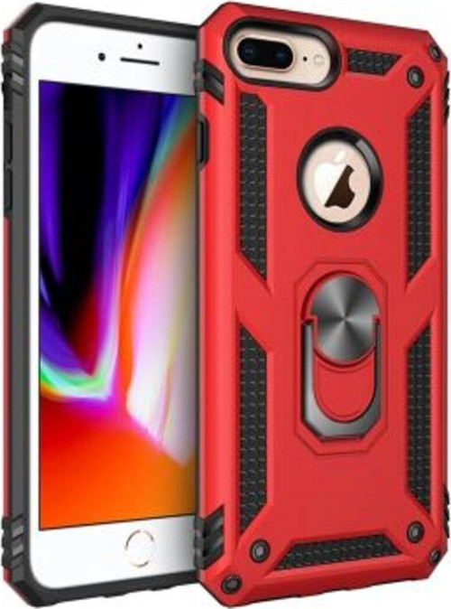 İphone 8 Plus Çift Katmanlı Ve Yüzüklü Tam Koruma Vega Premium Kılıf