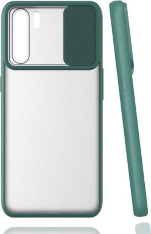 Oppo A91 Kamera Koruma Sürgülü Şık Pena Silikon Kılıf