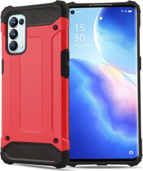 Oppo Reno 5 Pro 5G Tam Koruma Sağlayan Çift Katmanlı Crash Premium Sert Silikon Kılıf