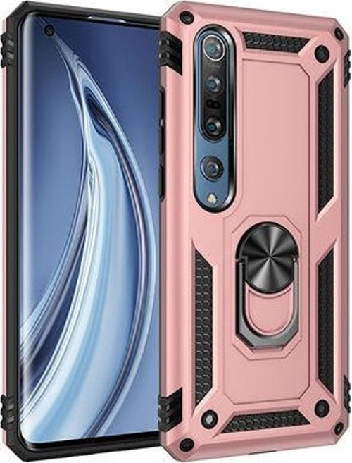 Xiaomi Mi Note 10 Lite Çift Katmanlı Ve Yüzüklü Tam Koruma Vega Premium Kılıf