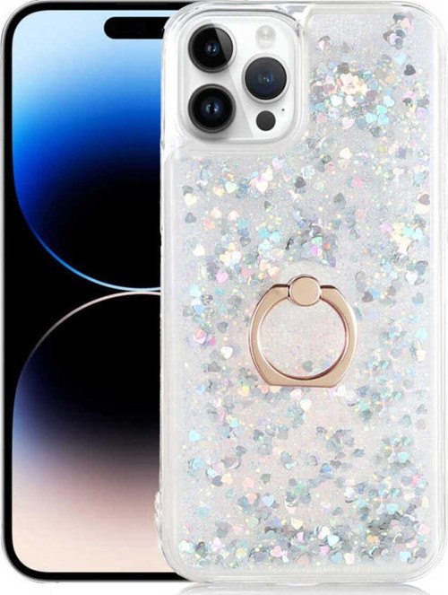 İphone 14 Pro Sıvılı Ve Yüzüklü Şık Milce Premium Silikon Kılıf