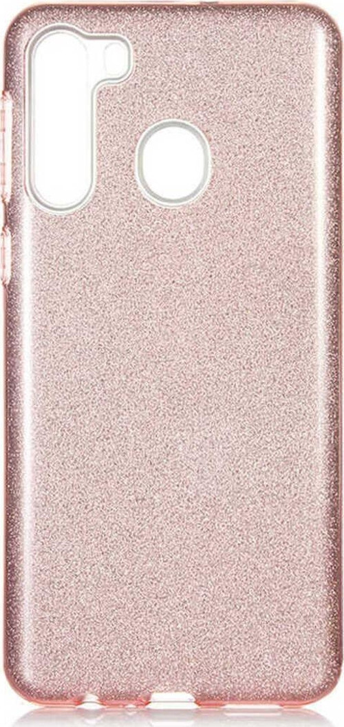 Samsung Galaxy A21 Simli Ve Parlak Şık Shining Premium Silikon Kılıf