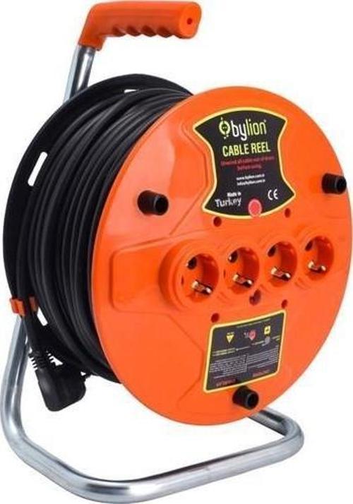 30 Metre Seyyar Makaralı Uzatma Kablosu 3*2.5mm² 30 Mt. MB3025