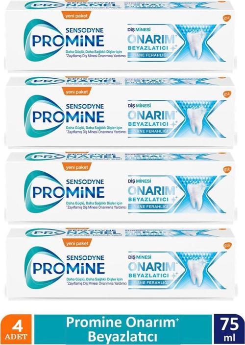 Promine Onarım Beyazlatıcı 75ml Diş Macunu x 4 ADET