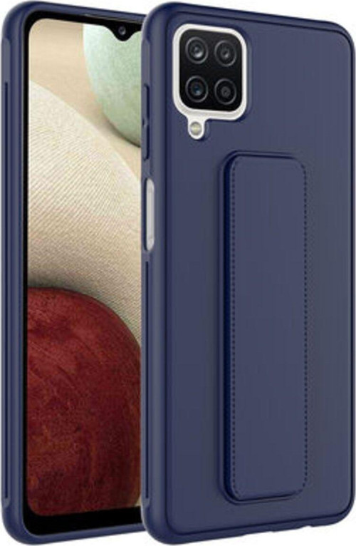 Samsung Galaxy A12 Kılıf Şık Ve Stantlı Qstand Premium Kapak