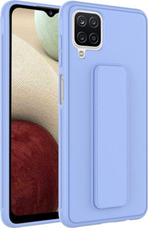 Samsung Galaxy A12 Kılıf Şık Ve Stantlı Qstand Premium Kapak