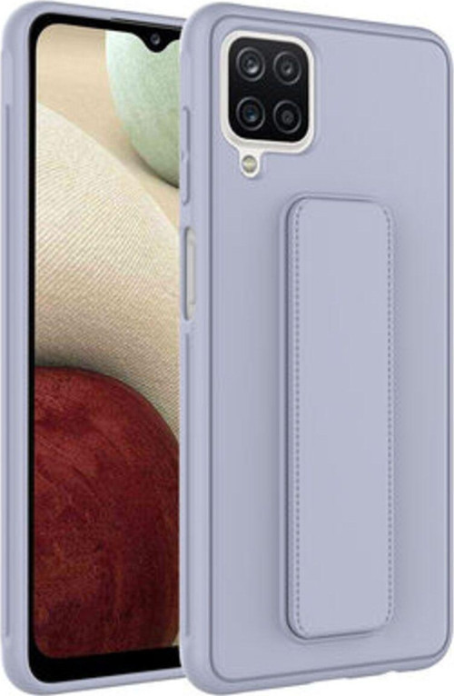 Samsung Galaxy A12 Kılıf Şık Ve Stantlı Qstand Premium Kapak