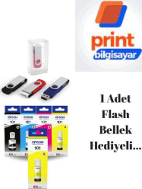101 / L4266 Orjinal Mürekkep Takımı +1 Sarı Hediyeli Flash Usb Bellek Hediyeli