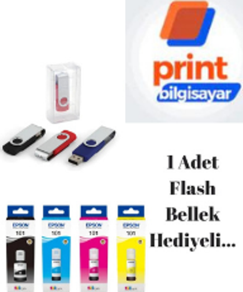 101 / L6160 Orjinal Mürekkep Takımı Flash Usb Bellek Hediyeli