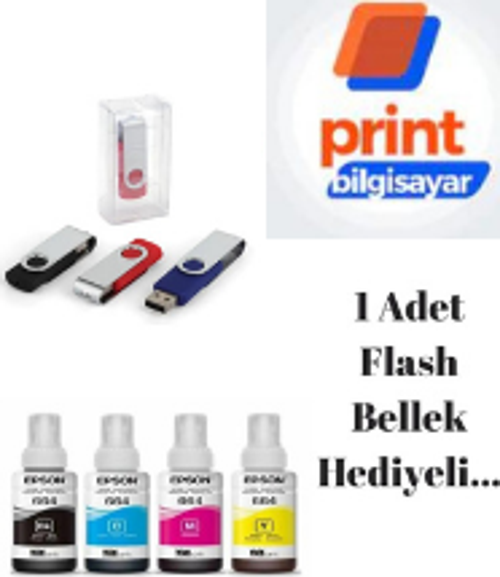 T6641/T6642/T6643/T6644 / L300 Orjinal Mürekkep Takımı Flash Usb Bellek Hediyeli