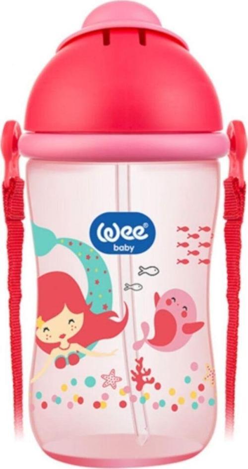 Pp Pipetli Bardak 380 Ml Pembe