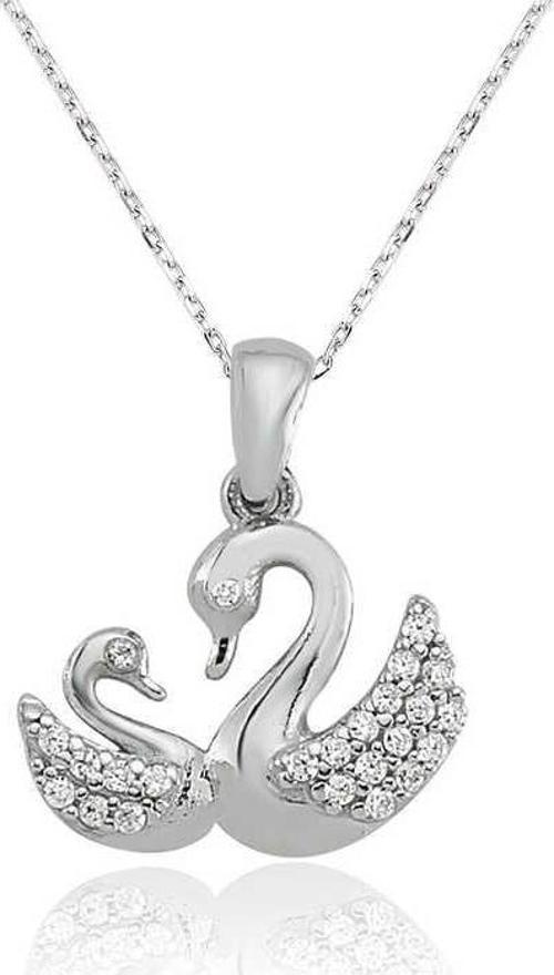 925 Ayar Gümüş Kadın Kuğu Kolye